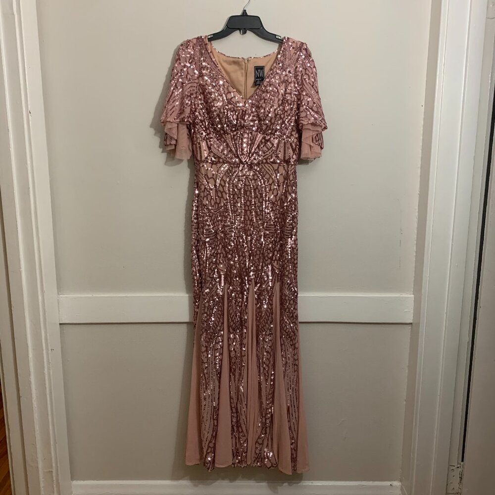 Nightway 22139 Long Mother of the Bride Sequin Formal Dress